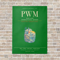 Thumbnail for Portland International Jetport PWM - Canvas Framed - Green