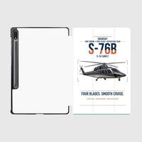 Thumbnail for Sikorsky S-76B design on white samsung tablet tablet case