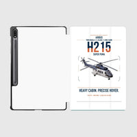Thumbnail for Airbus H215 design on white samsung tablet tablet case
