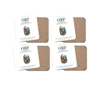 Thumbnail for Norfolk International Airport (ORF) design on white 4 pieces set coaster