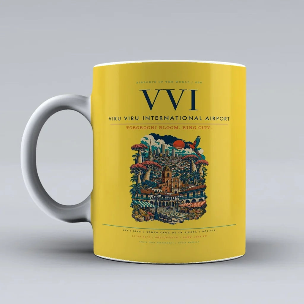 Viru Viru International Airport VVI Mug - Yellow