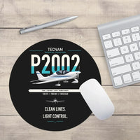 Thumbnail for Tecnam P2002 Sierra MkII design on black round mouse pad
