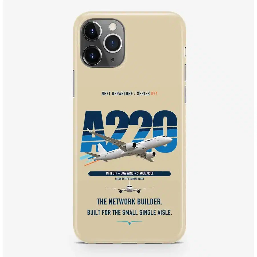 Airbus A220-300 Case ProMax design on beige iphone case promax