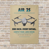 Thumbnail for DJI Air 2S vertical canvas print - no frame - beige background
