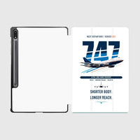 Thumbnail for Boeing 747SP design on white samsung tablet tablet case