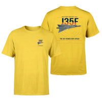 Thumbnail for Saab J 35F Draken design on yellow t-shirt, double-side print