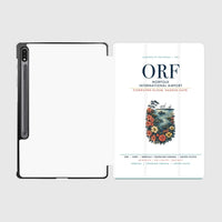 Thumbnail for Norfolk International Airport (ORF) design on white samsung tablet tablet case