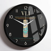 Thumbnail for Bauerfield International Airport (VLI) design on black framed wall clock