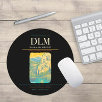 Thumbnail for Dalaman Airport (DLM) design on black round mouse pad