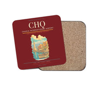 Thumbnail for Chania International Airport CHQ Coaster 1-Piece - Dark Red