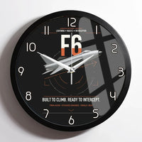 Thumbnail for English Electric Lightning F6 design on black framed wall clock