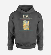 Thumbnail for Košice International Airport (KSC) design on dark gray hoodie single-side print