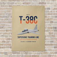 Thumbnail for T-38C Talon vertical canvas print - no frame - beige background