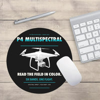 Thumbnail for DJI P4 Multispectral design on black round mouse pad