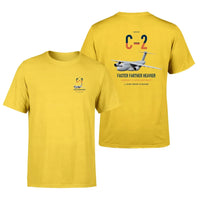 Thumbnail for Kawasaki C-2 design on yellow double-side t-shirt, double-side print