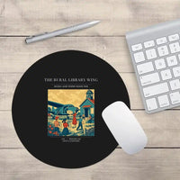 Thumbnail for VINTAGE G4392 - The Rural Library Wing - Designed Mouse Pads design on black round