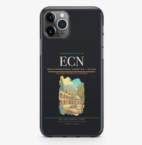 Thumbnail for Nicosia Airport (ECN) design on black iPhone 16 Pro MagSafe case