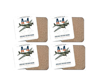 Thumbnail for Junkers Ju 88A-4 design on white 4 pieces set coaster