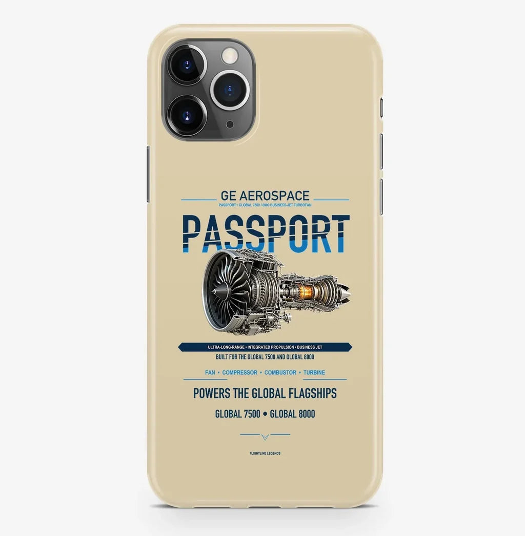 PASSPORT Case ProMax design on beige iphone case promax