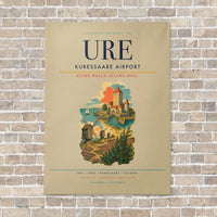 Thumbnail for Kuressaare Airport URE vertical canvas print - no frame - beige background