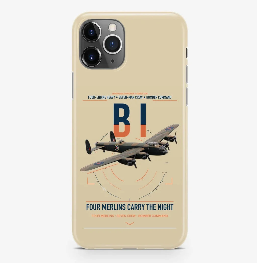 Avro Lancaster B I design on beige magsafe iphone case, for iPhone Pro Max