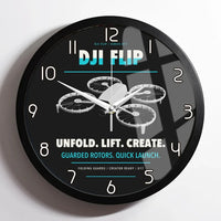 Thumbnail for DJI Flip design on black framed wall clock