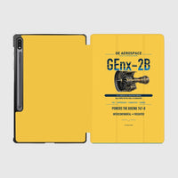 Thumbnail for GEnx-2B design on yellow samsung tablet tablet case