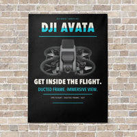 Thumbnail for DJI Avata vertical canvas print - no frame - black background