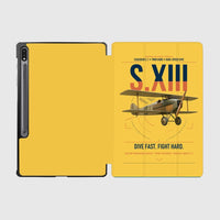 Thumbnail for SPAD S.XIII C.1 design on yellow samsung tablet tablet case