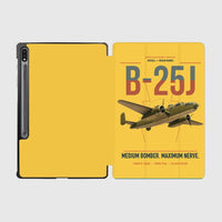 Thumbnail for B-25J Mitchell design on yellow samsung tablet tablet case