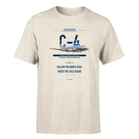 Thumbnail for Canadair C-4 Argonaut North Star design on beige single side