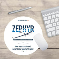 Thumbnail for Airbus Zephyr S design on white round mouse pad