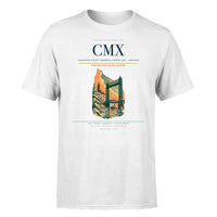 Thumbnail for Houghton County Memorial Airport (CMX) T-Shirt single-side front print in White | houghton-county-memorial-airport-cmx-double-side-t-shirt
