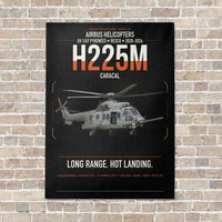 Thumbnail for Airbus Helicopters H225M Caracal vertical canvas print - no frame - black background
