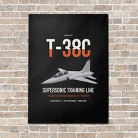 Thumbnail for T-38C Talon vertical canvas print - no frame - black background