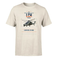 Thumbnail for HAL LCH Prachand design on beige t-shirt, single-side print