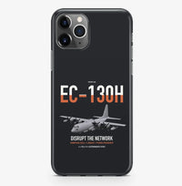 Thumbnail for EC-130H Compass Call design on black magsafe iphone case, for iPhone Pro Max