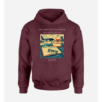 Thumbnail for VINTAGE G4426 - The Chief Pilot's Logbook - Premium Hoodie design on darkred premium