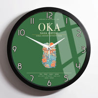 Thumbnail for Naha Airport OKA Wall-Clock Framed - Green