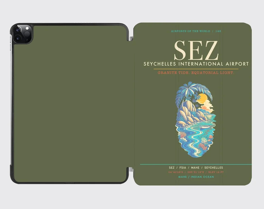 Seychelles International Airport SEZ - Granite Tide Canopy - Green Army
