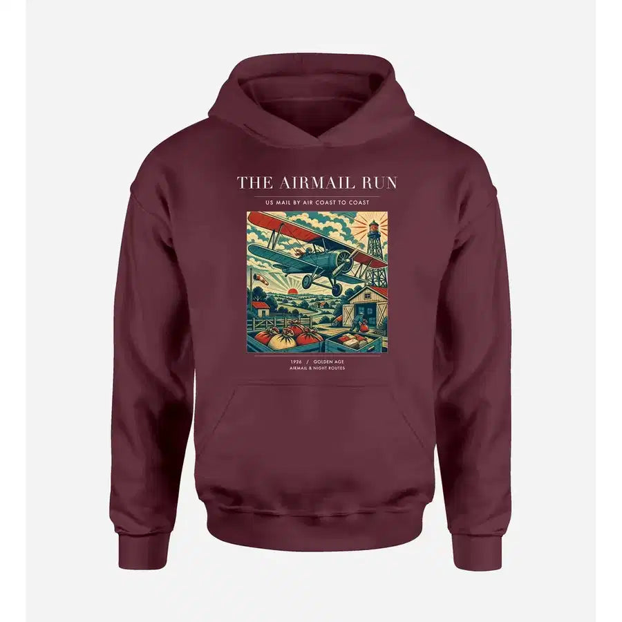 VINTAGE G4015 - The Airmail Run - Premium Hoodie design on darkred premium