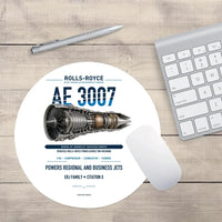Thumbnail for AE 3007 design on white round mouse pad