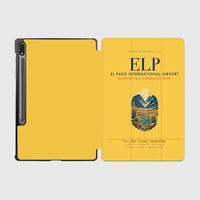 Thumbnail for El Paso International Airport (ELP) design on yellow samsung tablet tablet case