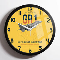 Thumbnail for SEPECAT Jaguar GR1 design on yellow framed wall clock