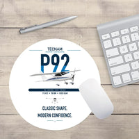 Thumbnail for Tecnam P92 Echo MkII design on white round mouse pad