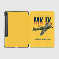 Thumbnail for Supermarine Spitfire Mk IX design on yellow samsung tablet tablet case