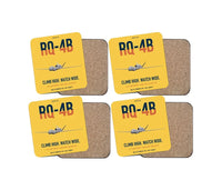 Thumbnail for RQ-4B Global Hawk design on yellow 4 pieces set coaster