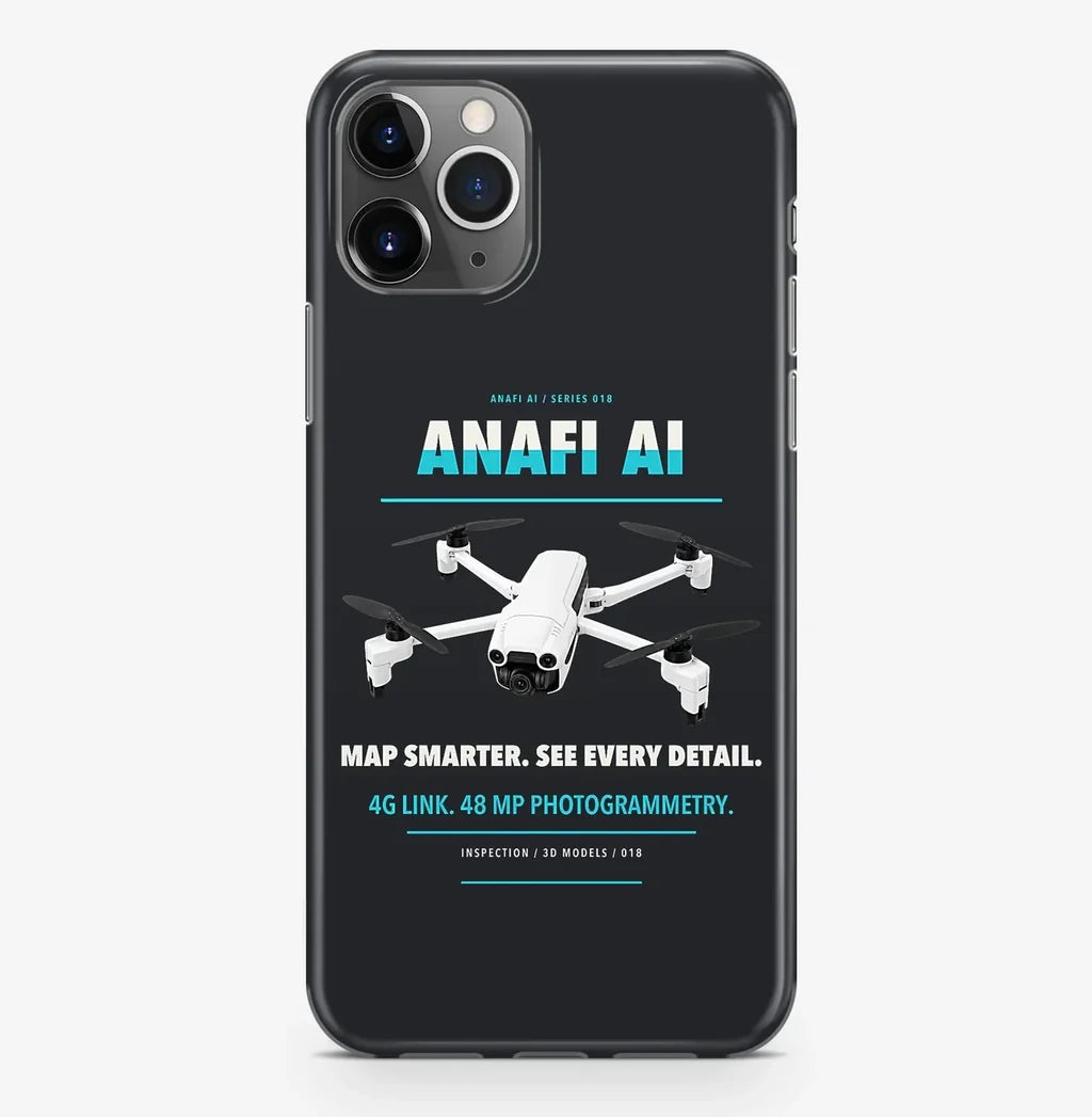 Parrot ANAFI Ai Case ProMax design on black iphone case promax