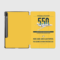 Thumbnail for Cessna Citation 550 - Citation II design on yellow samsung tablet tablet case