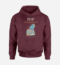 Thumbnail for Gregorio Luperón International Airport (POP) design on dark red hoodie single-side print